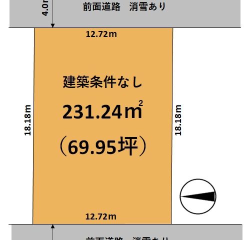富山市向新庄売地｜駅やバス停、幹線道路に近い、交通利便のよい地域。のサムネイル画像