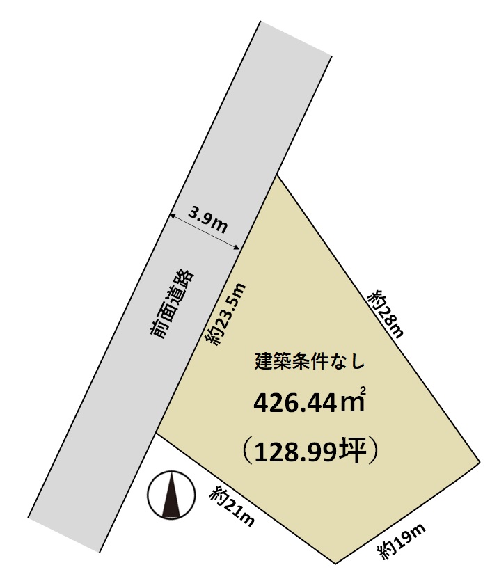魚津市慶野｜８号線近くでアクセス良好！敷地広々 約128坪・解体更地渡しです。