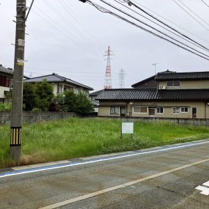 売地｜富山市犬島4丁目　ゆとりの約106坪！建築条件なし・前面道路消雪付