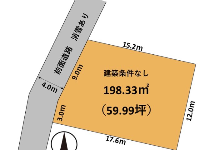富山市豊田本町1丁目｜建築条件なし｜生活利便施設が徒歩圏内に充実！解体更地渡しのサムネイル画像