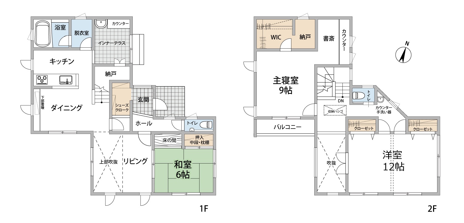 中新川郡立山町蔵本新の間取り